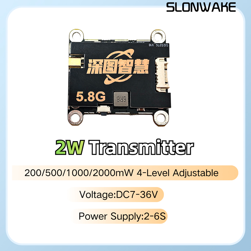 SLONWAKE 5.8G 56CH 2W transmit - Drone Receiver 评论和价格