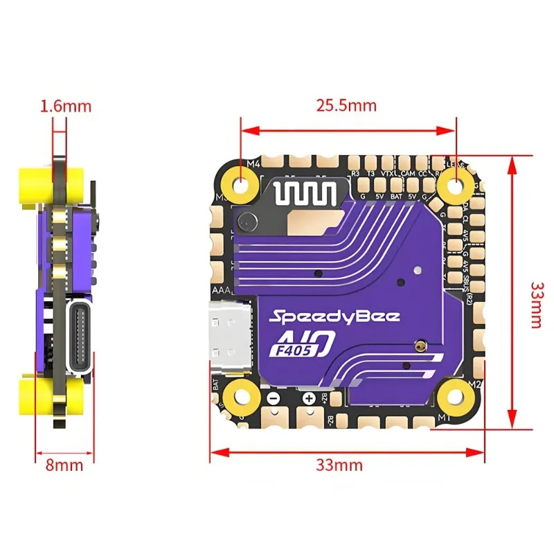 SpeedyBee F405 AIO Flight Cont - Drone Flight Controller 评论和价格